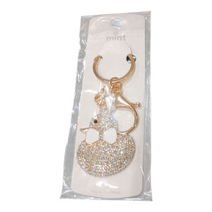 Duck your Favorite Valentine! Cute Diamond Ducky Keychain Purse Backpack Charm!